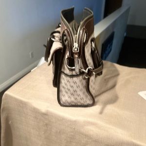 Dooney & Bourke Signature Double Pocket Tote Brown